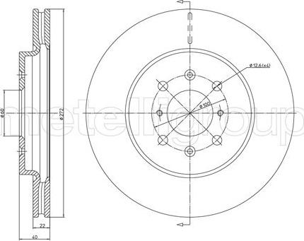 Trusting DF1638 - Тормозной диск autospares.lv