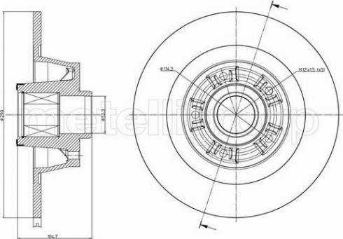 Trusting DF1676A - Тормозной диск autospares.lv