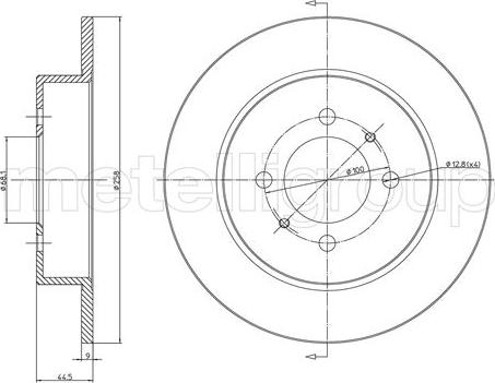 Trusting DF100 - Тормозной диск autospares.lv