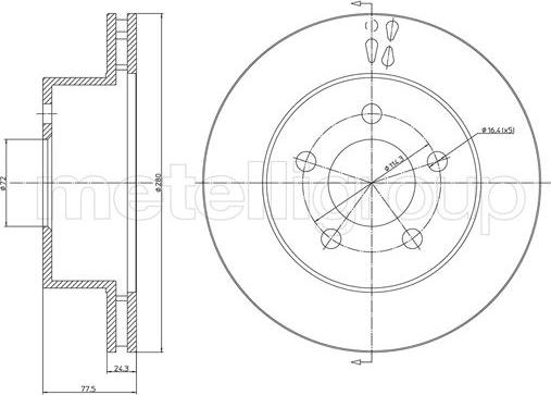 Trusting DF1024 - Тормозной диск autospares.lv