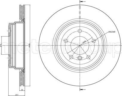 Trusting DF1075 - Тормозной диск autospares.lv