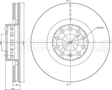 Trusting DF1199 - Тормозной диск autospares.lv