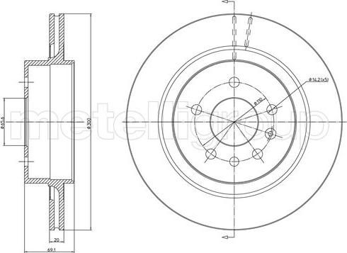 Trusting DF1144 - Тормозной диск autospares.lv