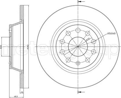 Trusting DF1145 - Тормозной диск autospares.lv