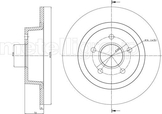 Trusting DF1102 - Тормозной диск autospares.lv