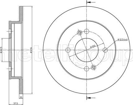 Trusting DF1119 - Тормозной диск autospares.lv