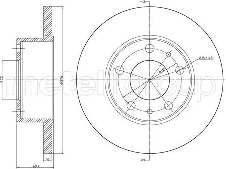 Trusting DF1115 - Тормозной диск autospares.lv