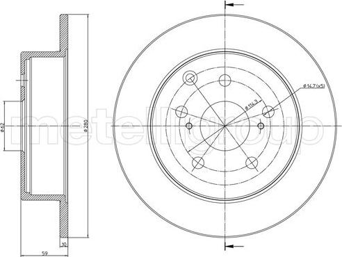 Trusting DF1189 - Тормозной диск autospares.lv