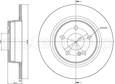 Trusting DF1185 - Тормозной диск autospares.lv