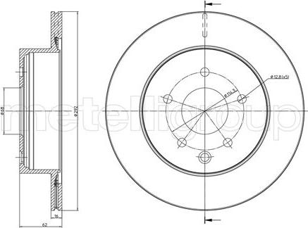 Trusting DF1139 - Тормозной диск autospares.lv