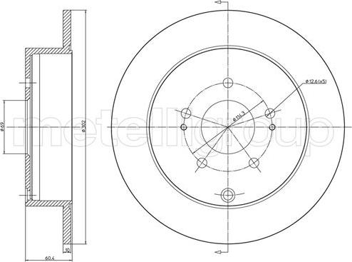 Trusting DF1136 - Тормозной диск autospares.lv