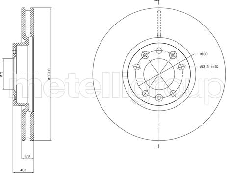 Trusting DF1848 - Тормозной диск autospares.lv