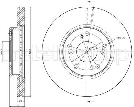 Trusting DF1308 - Тормозной диск autospares.lv