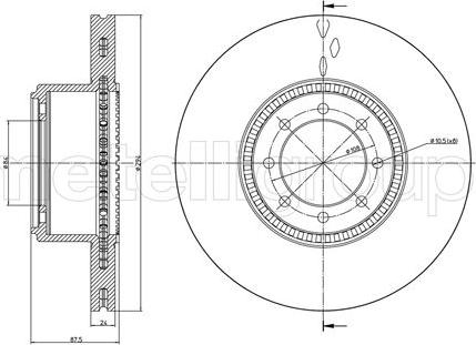 Trusting DF1245 - Тормозной диск autospares.lv