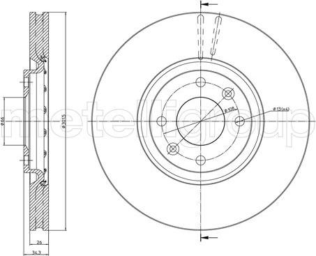 Trusting DF1256 - Тормозной диск autospares.lv