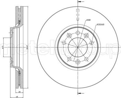 Trusting DF1222 - Тормозной диск autospares.lv