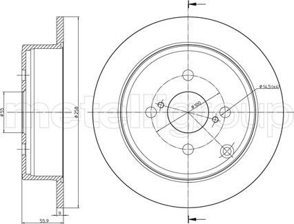 Trusting DF858 - Тормозной диск autospares.lv