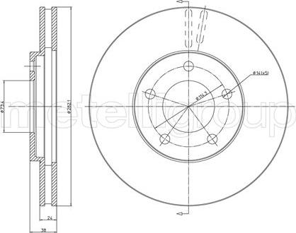 Trusting DF361 - Тормозной диск autospares.lv