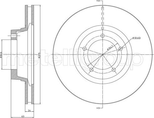 Trusting DF224 - Тормозной диск autospares.lv