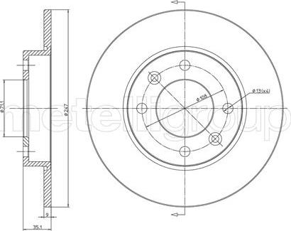 Trusting DF700 - Тормозной диск autospares.lv