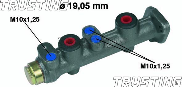 Trusting PF050 - Главный тормозной цилиндр autospares.lv