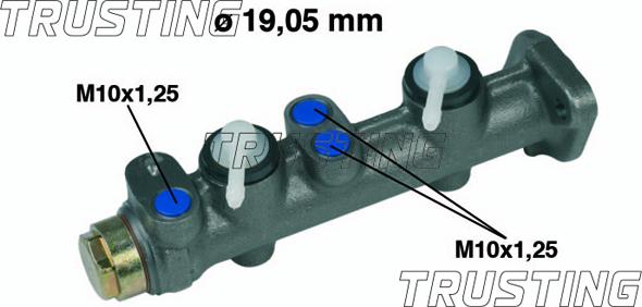 Trusting PF014 - Главный тормозной цилиндр autospares.lv