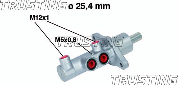 Trusting PF801 - Главный тормозной цилиндр autospares.lv