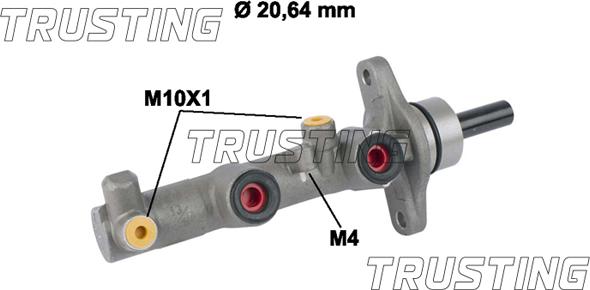 Trusting PF814 - Главный тормозной цилиндр autospares.lv