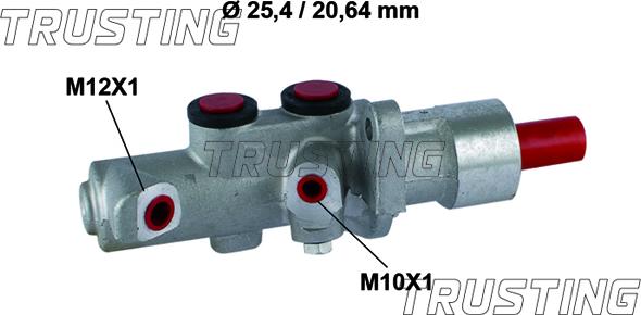 Trusting PF327 - Главный тормозной цилиндр autospares.lv