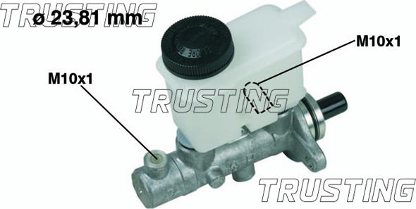 Trusting PF258 - Главный тормозной цилиндр autospares.lv