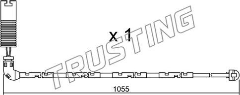 Trusting SU.196 - Сигнализатор, износ тормозных колодок autospares.lv