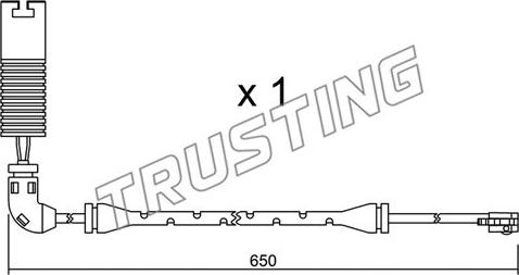 Trusting SU.147 - Сигнализатор, износ тормозных колодок autospares.lv