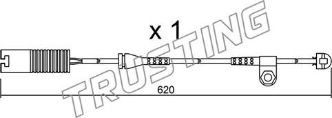 Trusting SU.154 - Сигнализатор, износ тормозных колодок autospares.lv