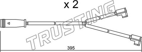 Trusting SU.174K - Сигнализатор, износ тормозных колодок autospares.lv