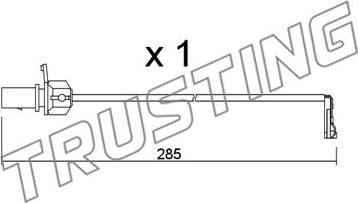 Trusting SU.345 - Сигнализатор, износ тормозных колодок autospares.lv