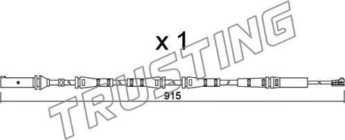 Trusting SU.351 - Сигнализатор, износ тормозных колодок autospares.lv