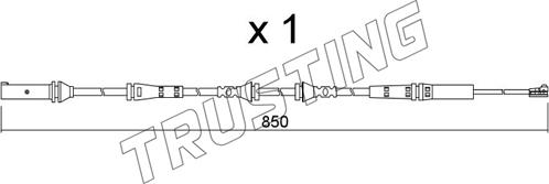 Trusting SU.366 - Сигнализатор, износ тормозных колодок autospares.lv