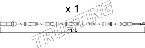 Trusting SU.368 - Сигнализатор, износ тормозных колодок autospares.lv