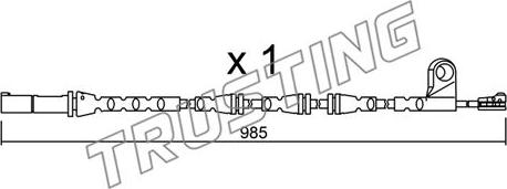 Trusting SU.309 - Сигнализатор, износ тормозных колодок autospares.lv