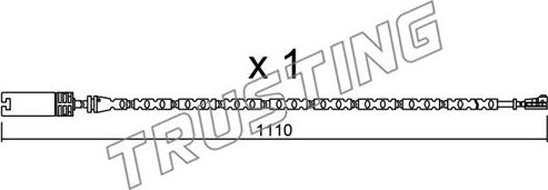 Trusting SU.303 - Сигнализатор, износ тормозных колодок autospares.lv