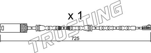 Trusting SU.302 - Сигнализатор, износ тормозных колодок autospares.lv