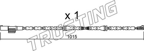 Trusting SU.307 - Сигнализатор, износ тормозных колодок autospares.lv