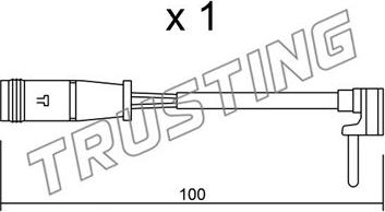 Trusting SU.330 - Сигнализатор, износ тормозных колодок autospares.lv