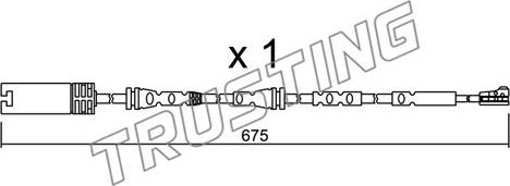 Trusting SU.298 - Сигнализатор, износ тормозных колодок autospares.lv