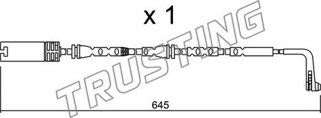 Trusting SU.297 - Сигнализатор, износ тормозных колодок autospares.lv