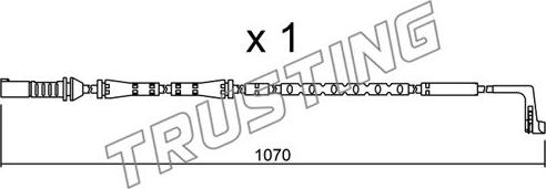 Trusting SU.285 - Сигнализатор, износ тормозных колодок autospares.lv