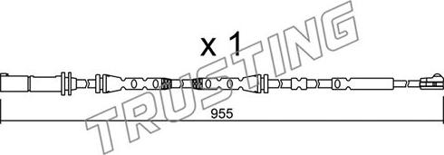 Trusting SU.280 - Сигнализатор, износ тормозных колодок autospares.lv