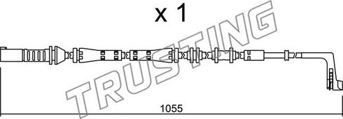 Trusting SU.283 - Сигнализатор, износ тормозных колодок autospares.lv