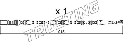 Trusting SU.287 - Сигнализатор, износ тормозных колодок autospares.lv