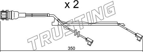 Trusting SU.231K - Сигнализатор, износ тормозных колодок autospares.lv